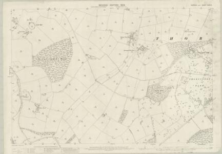 Suffolk XXXIX.6 (includes: Bramfield; Thorington) - 25 Inch Map