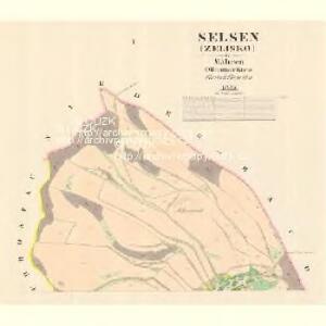Selsen (Zelisko) - m3647-1-001 - Kaiserpflichtexemplar der Landkarten des stabilen Katasters