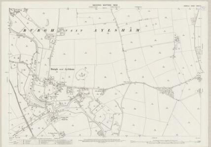 Norfolk XXXIX.3 (includes: Aylsham; Brampton; Skeyton; Tuttington) - 25 Inch Map