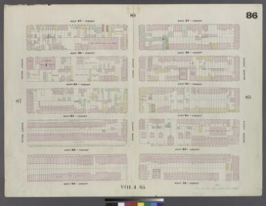 Plate 86: Map bounded by West 27th Street, Eighth Avenue, West 22nd Street, Tenth Avenue