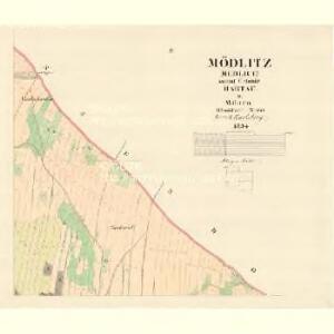 Mödlitz (Medlice) - m1742-1-002 - Kaiserpflichtexemplar der Landkarten des stabilen Katasters