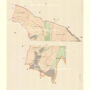 Hausbrünn (Husobrno) - m3234-1-001 - Kaiserpflichtexemplar der Landkarten des stabilen Katasters