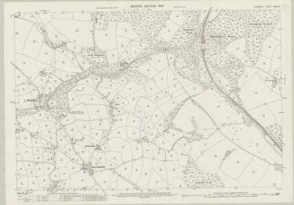 Cornwall XXXIV.15 (includes: Lanhydrock; Lanlivery; Lostwithiel; St Winnow) - 25 Inch Map