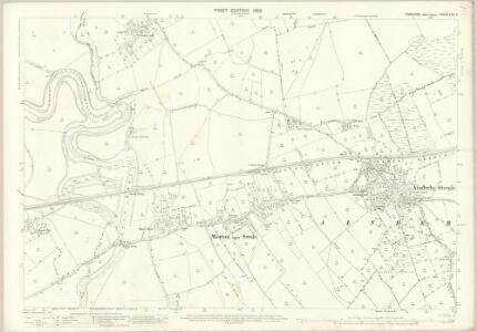 Yorkshire LXX.3 (includes: Ainderby Steeple; Morton Upon Swale; Scruton; Thrintoft; Yafforth) - 25 Inch Map