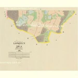 Lowitin - c4269-1-004 - Kaiserpflichtexemplar der Landkarten des stabilen Katasters