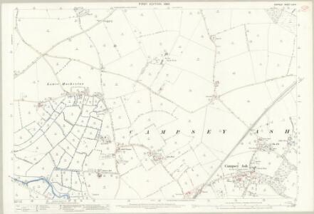 Suffolk LIX.14 (includes: Campsey Ash; Hacheston; Marlesford; Wickham Market) - 25 Inch Map