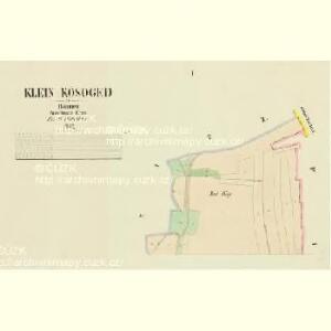 Klein Kosoged - c3469-1-001 - Kaiserpflichtexemplar der Landkarten des stabilen Katasters