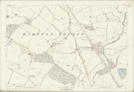 Worcestershire XXII.9 (includes: Hampton Lovett; Westwood) - 25 Inch Map