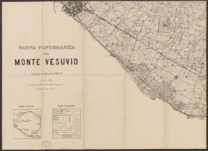 Carta topografica del monte Vesuvio