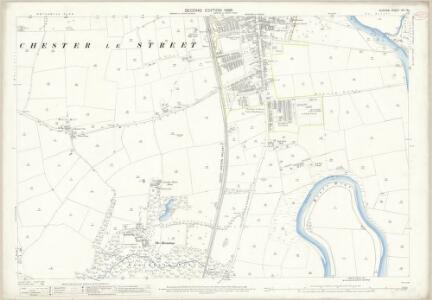 Durham XIII.13 (includes: Chester Le Street; Great Lumley; Little Lumley; Waldridge) - 25 Inch Map