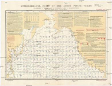 Meteorological chart of the North Pacific Ocean