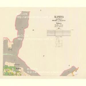 Kanina - c3040-1-004 - Kaiserpflichtexemplar der Landkarten des stabilen Katasters