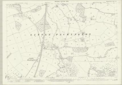 Warwickshire XV.11 (includes: Coleshill; Great Packington; Little Packington; Maxstoke) - 25 Inch Map