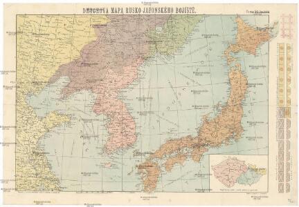 Dmychova mapa rusko-japonského bojíště [sic]