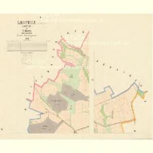 Lhottitz (Lhotic) - c3949-1-001 - Kaiserpflichtexemplar der Landkarten des stabilen Katasters