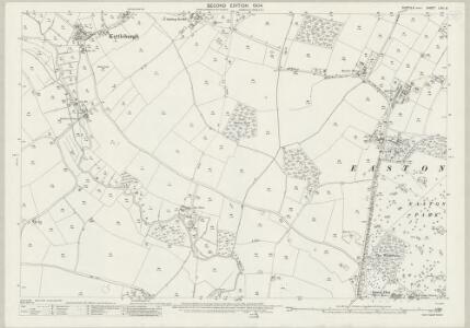 Suffolk LVIII.8 (includes: Easton; Hoo; Kettleburgh; Letheringham) - 25 Inch Map