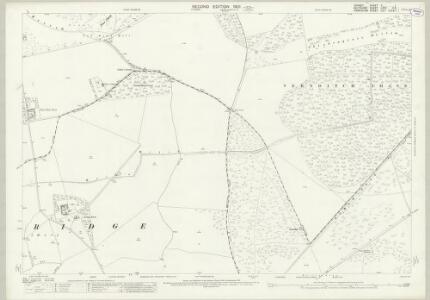 Dorset X.1 (includes: Bower Chalke; Broad Chalke; Martin; Pentridge) - 25 Inch Map