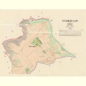 Ondrzegow - c5470-1-001 - Kaiserpflichtexemplar der Landkarten des stabilen Katasters