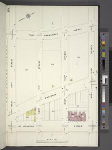 Manhattan, V. 12, Plate No. 5 [Map bounded by Fort Washington Ave., W. 173rd St., St. Nicholas Ave., W. 170th St.]