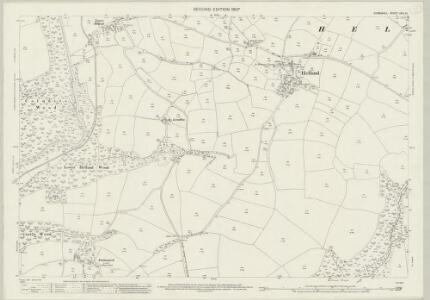 Cornwall XXVI.10 (includes: Helland; St Mabyn) - 25 Inch Map