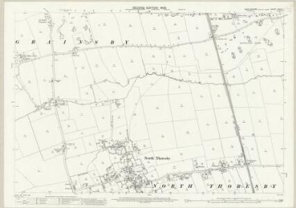 Lincolnshire XXXIX.4 (includes: Grainsby; North Thoresby; Waithe) - 25 Inch Map