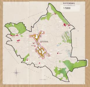 Rifferswil: Definition der Siedlungen für die eidgenössische Volkszählung am 01.12.1960; Siedlungskarte Nr. 25