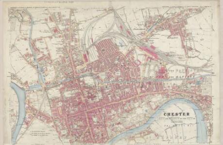 Cheshire XXXVIII.11 (includes: Chester; Hoole) - 25 Inch Map