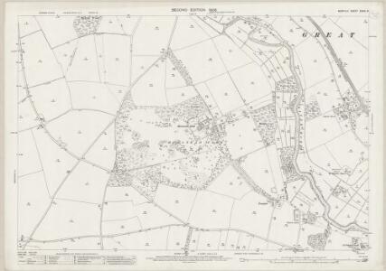Norfolk XXXIX.16 (includes: Buxton With Lammas; Coltishall; Frettenham; Horstead With Stanninghall) - 25 Inch Map