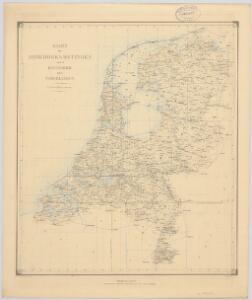 Kaart der driehoeksmetingen van het Koningrijk der Nederlanden