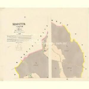 Kloster (Klasster) - c3124-1-002 - Kaiserpflichtexemplar der Landkarten des stabilen Katasters