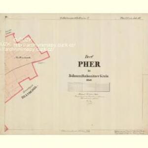 Pher - c5761-1-004 - Kaiserpflichtexemplar der Landkarten des stabilen Katasters