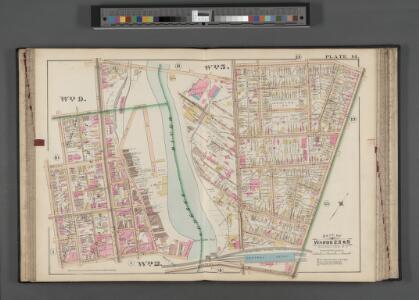 Rochester, Double Page Plate No. 14 [Map bounded by Lowell St., N. Clinton St., Central Ave., Jones St., Vincent Pl.] / compiled from official records, private plans & actual surveys under the direction of E. Robinson.