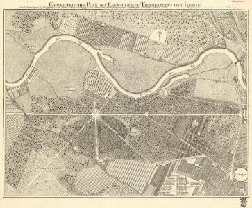 Geometrischer Plan des Koeniglichen Thiergartens vor Berlin nach dermaliger Beschaffenheit, auf Veranstaltung der Königlichen Academie der Wissenschaften verfertiget Anno 1765