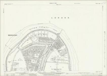 Surrey II.10 (includes: Barnes; Fulham; Hammersmith) - 25 Inch Map