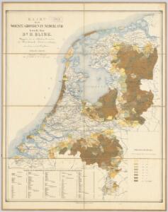 Kaart der woeste gronden in Nederland / bewerkt door H. Blink ; uitgegeven door de afdeeling Amsterdam der Nederlandsche Heidemaatschappij, met subsidie van het hoofdbestuur