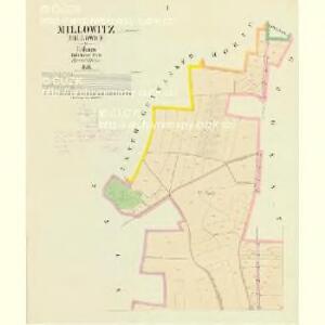 Millowitz (Millowice) - c4682-1-001 - Kaiserpflichtexemplar der Landkarten des stabilen Katasters