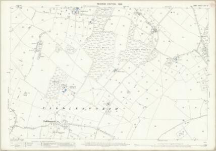 Kent LXVII.13 (includes: Elham; Hawkinge; Paddlesworth; Swingfield) - 25 Inch Map