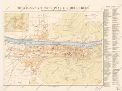 Beckmann ́s Neuester Plan von Heidelberg