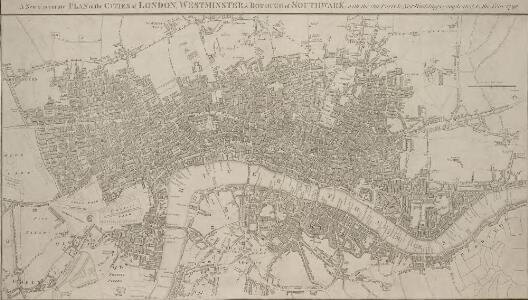 A New & accurate PLAN of the CITIES of LONDON, WSTMINSTER & BOROUGH of SOUTHWARK with the Out Parts & New Buildings completed to the Year 1792.