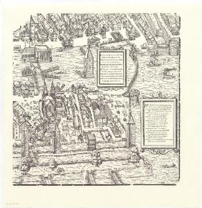Holzschnitt-Planvedute (Ansichtsplan) der Stadt Zürich (Murer-Plan) von 1576: Blatt 6: Teilplan unten rechts