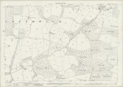 Hampshire and Isle of Wight LXXV.4 (includes: Denmead; Southwick and Widley) - 25 Inch Map