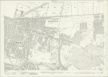 London (1915- Numbered sheets) X.4 (includes: Borough Of Woolwich) - 25 Inch Map