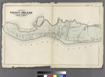 Map of Coney Island, New York.