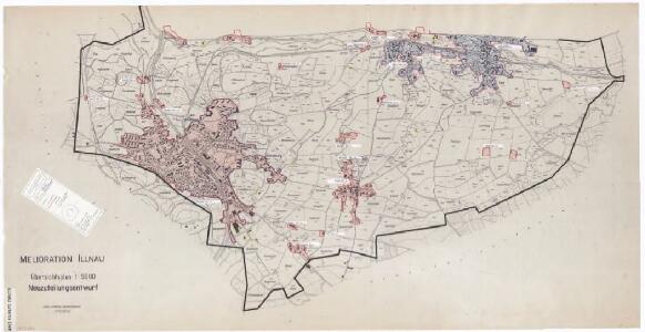 Illnau-Effretikon (damals Illnau): Definition der Siedlungen für die eidgenössische Volkszählung am 01.12.1970; Siedlungskarte: Teilkarte 2: Westlicher Teil