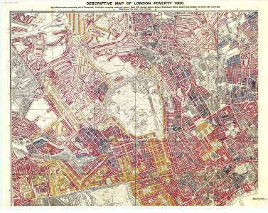 Charles Booth's descriptive map of London poverty 1889