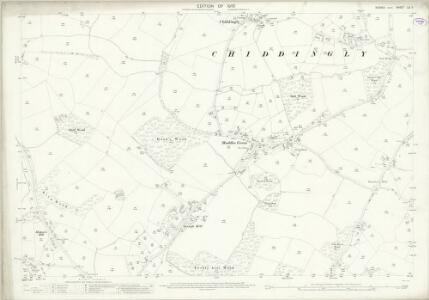 Sussex LV.7 (includes: Chiddingly) - 25 Inch Map