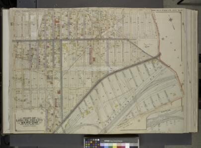 Queens, Vol. 2, Double Page Plate No. 6; Part of Long Island City Ward One (Part of Wards 2 and 4); [Map bounded by Jamaica Ave.,      North Wood Side, Middleburg Ave., Laurel Hill Ave., Madden St., Van Buren St.,   Lowery St., Bragaw St.; Including H