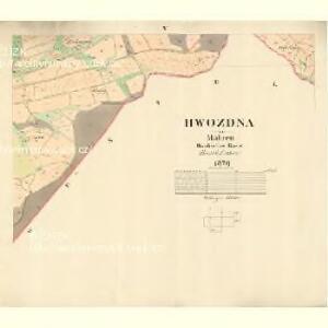 Hwozdna - m0943-1-005 - Kaiserpflichtexemplar der Landkarten des stabilen Katasters