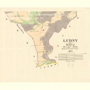 Lubny - m1636-1-002 - Kaiserpflichtexemplar der Landkarten des stabilen Katasters