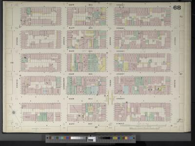 Manhattan, V. 4, Double Page Plate No. 68  [Map bounded by E. 27th St., 2nd Ave., E. 22nd St., 4th Ave.]